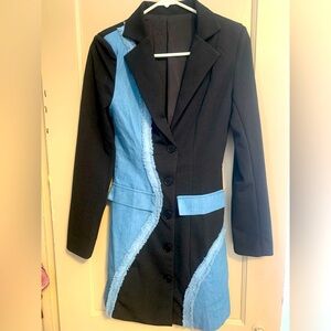 NWT DENIM AND BLACK DRESS